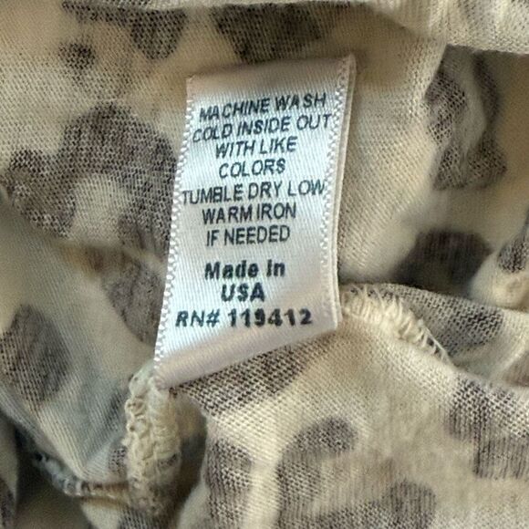 Monrow Scoop Neck Leopard Print Tank Top - Women’s US M - Picture 8 of 8